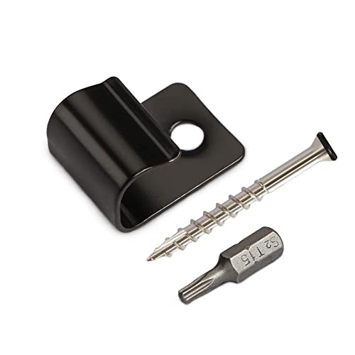 ManCoda Start Clips - Universal Hidden Fasteners for Composite Decking (36 Pack, Black)