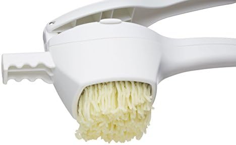 KitchenCraft Plastic Potato Ricer / Puree Maker with 2 Stainless Steel Blades in Gift Box, White, 36 x 10 x 10 cm