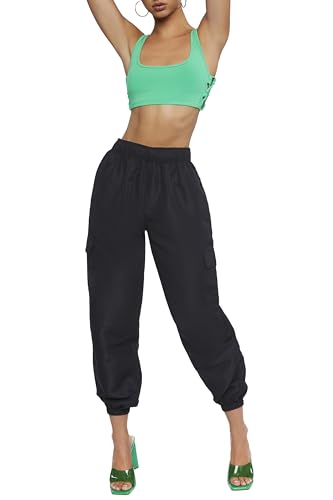 Forever 21 Women's High-Rise Cargo Joggers4