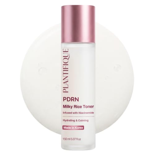 PLANTIFIQUE PDRN Rice Milky Face Toner – Tónico Facial Coreano Hidratante para Piel Radiante, Reparación de la Barrera Cutánea & Hidratación Profunda – Niacinamida, Centella, Ácido Hialurónico, 150 ml