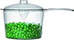 Easycook Microwave Sauce Pan, Clear, 500ml, Poly-carbonate Finish, Microwave Safe, Durable, Stylish, Includes Sauce Pan and Lid