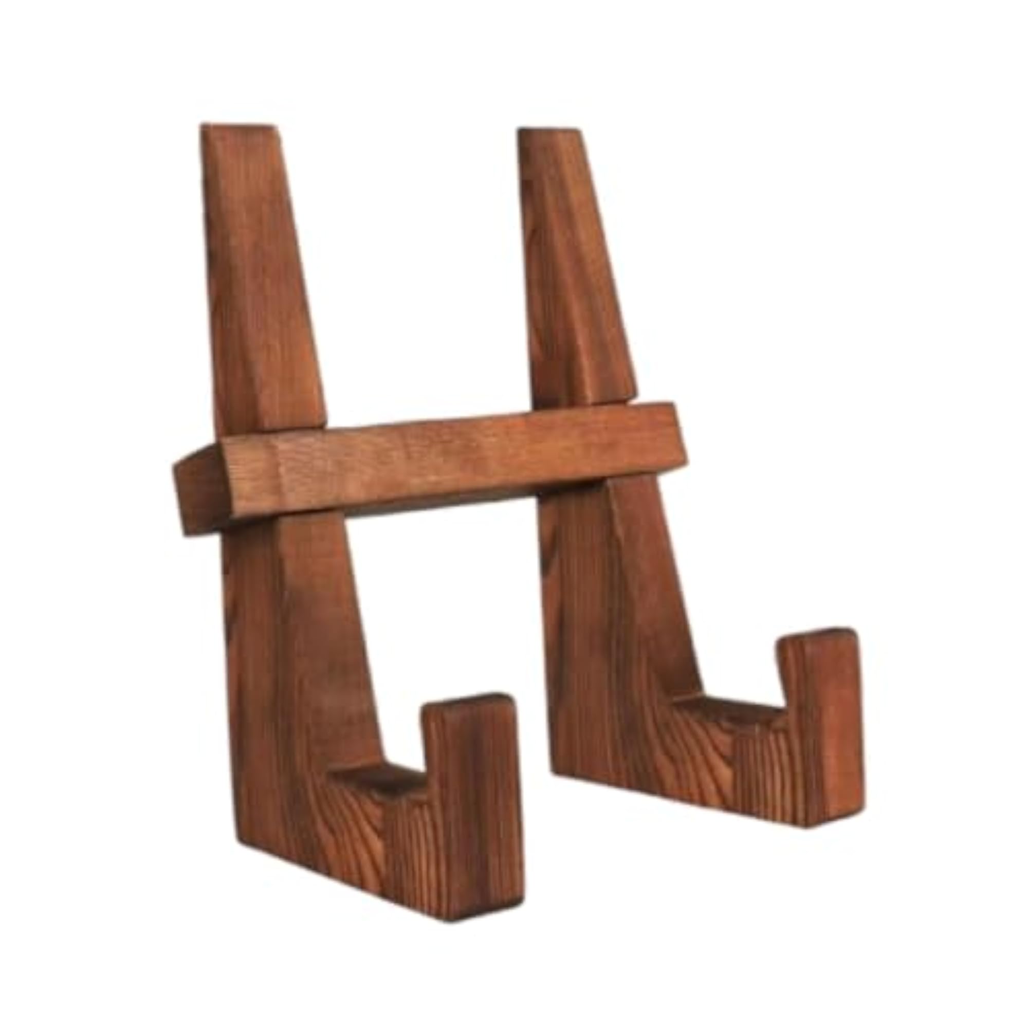 Rustic Wooden Plate Holder for Tablet Home Decor