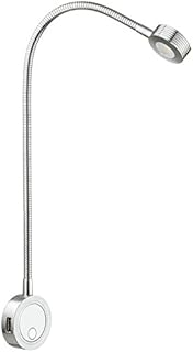 Loox 12V LED Flexible Reading Light/Surface Mounting/with 2 x Integrated USB Charger Ports 2034 (Chrome)