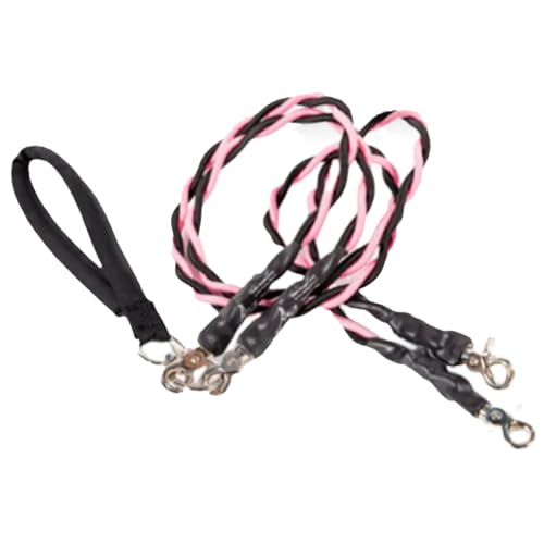ドッグリードケーブル,長め引っ張り丈夫な二重ロープ - 頑丈 快適 丈夫 ペット アクセサリー 公園 トレーニング ビーチ 散歩 屋外 牽引