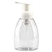 Produktbild Gemini_mall® ovaler Flüssigseifenspender, aus Kunststoff, 250 ml, nachfüllbar, weißer Pumpspender, 3 Stück, plastik, Transparent/Weiß, 1pc * 250ml