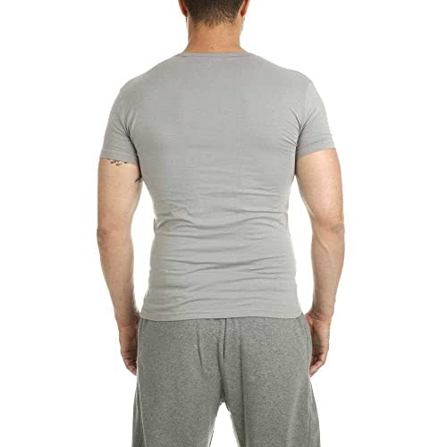 Emporio Armani CC717 111512 T shirt Uni Manches courtes Homme NeroGrigio Large Taille fabricant: lot de 2 - vue 4