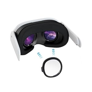 VR Myopia Glasses Lenses for Quest 3, Maxonar Lenses Insert Compatible with Meta Quest 3, Easy-to-Install SPH:-2.75 (One Lens)