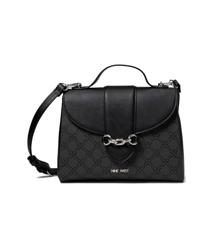 Nine West Asa superior Anneli, Logotipo negro azabache, Medium