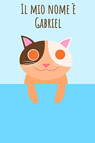 Il mio nome è Gabriel: Il tuo libro da colorare personale, in modo che tutti conoscano il tuo nome - Quaderno - Libro per ragazzi - Blocco da colorare ... nel design del gatto (Italian Edition)