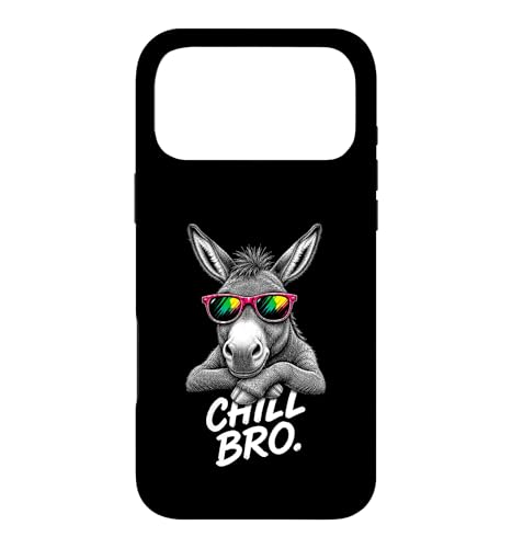 Chill Bro Cooler Donkey �T���O���X �y�������t �ʔ��� �Q�[�}�[ �X�}�z�P�[�X iPhone 17 Pro Max �p