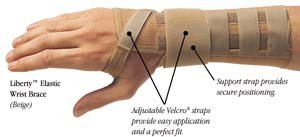 North Coast Medical Liberty Elastic Wrist Brace, Size: L, Left