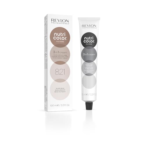 REVLON PROFESSIONAL Nutri Color FILTERS – TONING FILTERS 821 Hellblond Irisé Asch, 100 ml, Farbmaske mit INSTA-PIC-TECHNOLOGY, Tönungsmaske zur Farbauffrischung von kühlen Perlmutttönen, vegan REVLON PROFESSIONAL Nutri Color FILTERS – TONING FILTERS 821 Hellblond Irisé Asch, 100 ml, Farbmaske mit INSTA-PIC-TECHNOLOGY, Tönungsmaske zur Farbauffrischung von kühlen Perlmutttönen, vegan