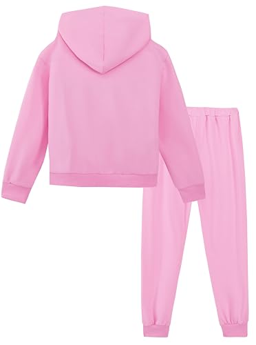 Girls 2 Piece Outfits Track Suit Pullover Hoodies and Sweatpants Jogger Set2