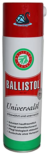 Eva Shop® Ballistol Universalöl in verschiedenen Größen zur Fahrzeugpflege, Fahrradpflege, Waffenöl zur Waffenpflege, Tierpflege, Lederpflege, im Garten, Haushalt, Handwerk UVM. (200ml Spray)