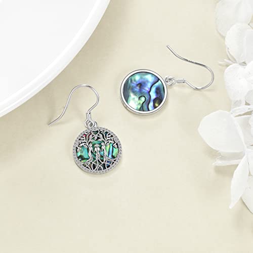 Image of YFN Sister Earrings Gifts from Sister, Sterling Silver Crystal Sister Earrings Jewelry, Birthday Jewelry Gift for Sisters