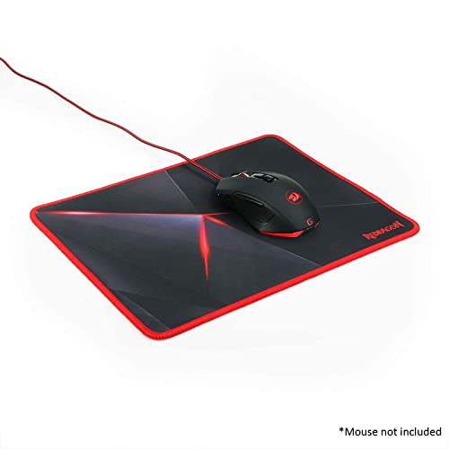 Image of Redragon Invader M719 Wired USB Gaming Mouse with 7 Programmable Buttons / 10000 DPI /RGB Lighting & Capricorn P012 Gaming Mousepad with Stitched Edges, Premium-Textured Mouse Mat