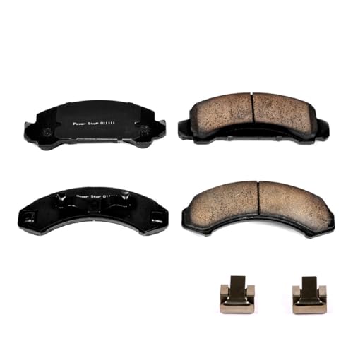 Image of PowerStop Front Brake Pads for Ford Aerostar 1987-97 |Bronco II 1984-90 |Explorer 1991-94 |Ranger 1983-94 |Mazda B2300 1994 - Z17 Ceramic Brake Pads with Installation Hardware, 17-249