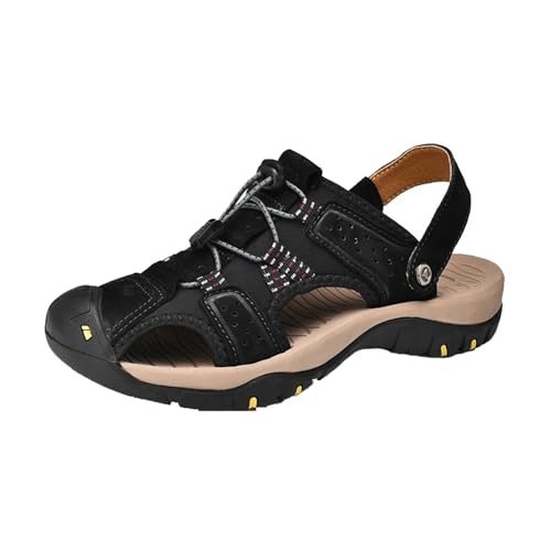 Hiking Sandals for Men Waterproof Closed Toe Water Sandals Athletic Outdoor Sandals Adjustable Summer Sandals for Beach Sport Fishing Walking