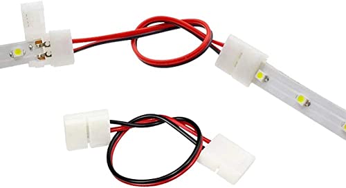 GTIWUNG 3528 2835 2 Pin 8mm Led Strip Light Connector Kit,10 x Jumper Connector, 10 x LED Strip Connector Pigtail - Image 4
