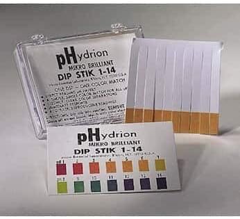7800 Plastic pH Indicator Strips, 0.0 to 14.0, Clear Plastic case Packaging