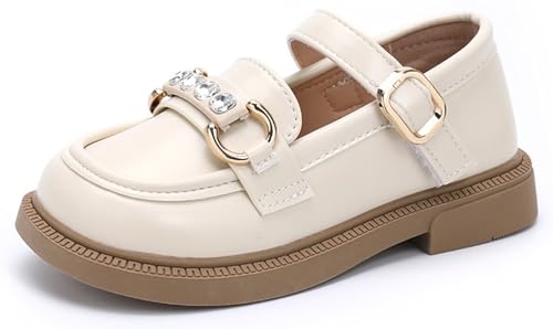 ChayChax Toddler Little/Big Girls Mary Jane Dress Shoes Comfortable Princess Ballet Flats Slip-on School Wedding Party Shoes