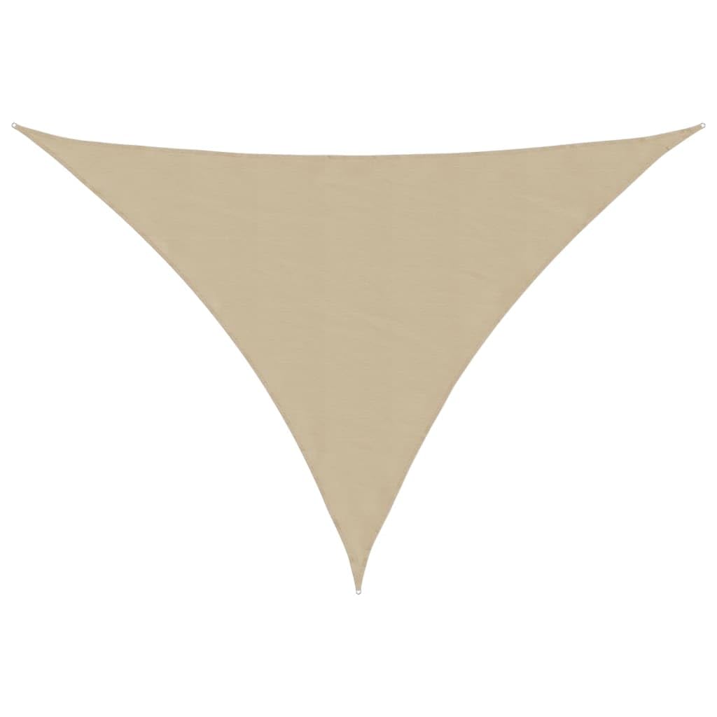 vidaXL Sunshade Sail Lawn Garden Outdoor Sunshade Balcony Sun Sail Tarp Sunscreen Patio Shade Canopy Oxford Fabric Triangular 2.5x2.5x3.5 m Beige โ image 1