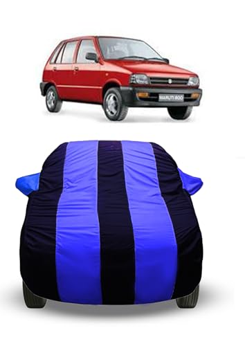 Image of Waterproof Car Cover for Maruti Suzuki 800 | All Weather Protection, UV & Dust Resistant, Scratchproof with Buckle Belt & Elastic Grip