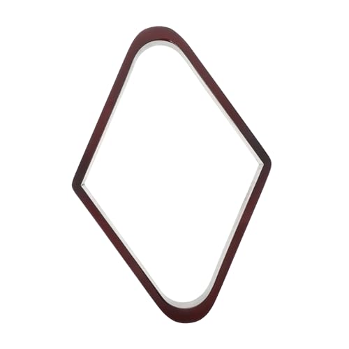 Yardwe Pool Table Ball Rack Triangle Diamond Shape Billiard Balls Holder Snooker Rack Wood Construction Easy Setup