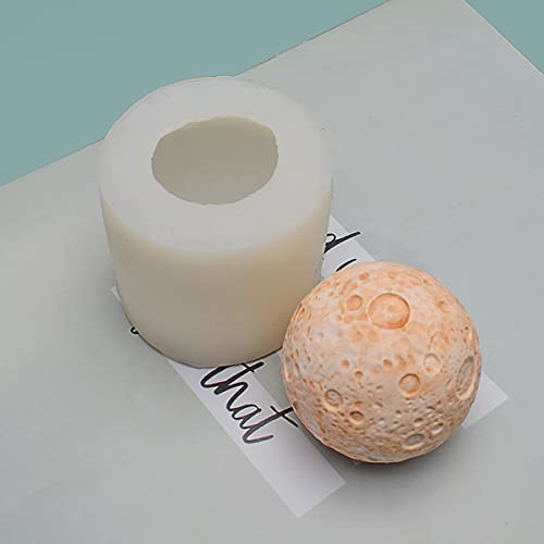 Moon Mold Handmade Moon Ball Soap Mold Bump Sphere Moon Silicone Mold For Resin Candle Mold Moon Ball Cake Decoration Mold Flower Resin Mold #TOP2