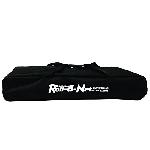 Roll-a-Net - Sturdy, Portable Tennis Net | Easy Set-Up and Quick Storage | for Tennis, Badminton, Indoors and Outdoors | 4-inch Locking Wheels | Nylon Duffel Bag on Wheels Included