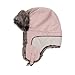 Trapper Hat, Windproof Faux Fur Thick Winter Hats for Men with Ear Flaps,Fashion Waterproof Warm Trooper Hat for Hunting Pink
