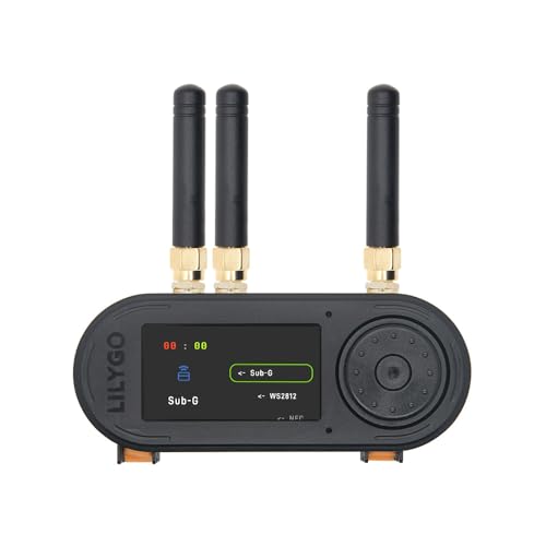 Image of LILYGO T-Embed CC1101 Plus ESP32-S3 Microphone TTGO Development Board with 1.9-inch ST7789V IPS TFT LCD External Antenna Version (Black)