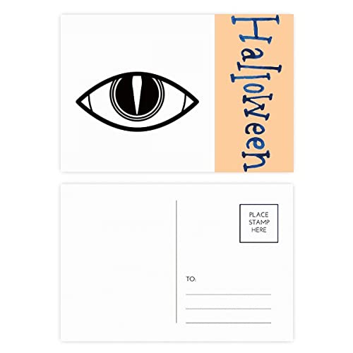 Cartes postales d'Halloween lot de 20 motif vectoriel noir