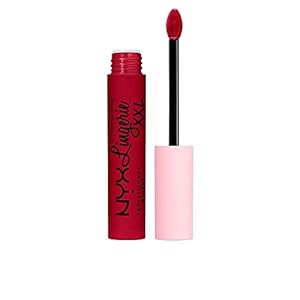 NYX PROFESSIONAL MAKEUP Lip Lingerie XXL Matte Liquid Lipstick – Sizzlin’ (Oxblood Red)