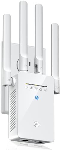 2026 WiFi Extender, WiFi Signal Booster Cover up to 14770 sq.ft for Home, New Gen 6X Faster Internet Extender WiFi Booster w/Ethernet Port, Wireless WiFi Repeater Works with 99% Router, Easy Setup