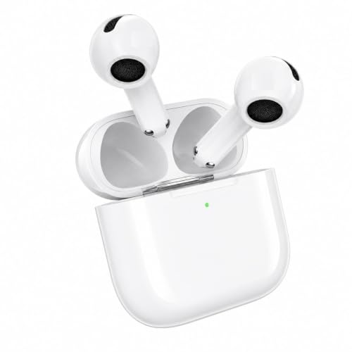 Image of Earbud 4 Wireless Bluetooth Earbuds with Deep Bass,Fast Charging Case Wireless USB-C Type H1 Chip Earbuds with Powerful,Noise Cancellation,Long Battery Backup