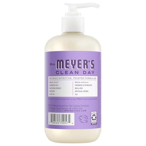 Image of Mrs. MEYER'S Hand Soap 12.5 Fl Oz New Spring Scent Bundle, 1 Rose, 1 Lilac, 1 Mint, 1 CT (Variety Pack)