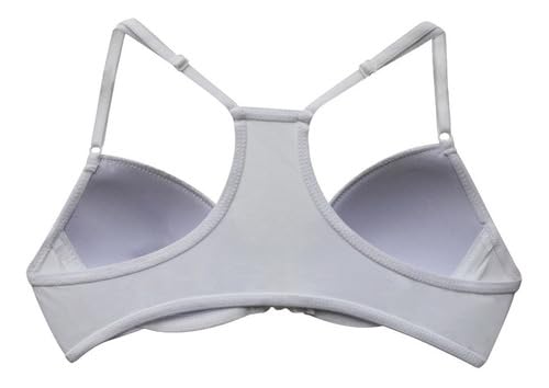 Sutiã Nadador Infantil Juvenil Bojo Casca Detalhe Renda Desenho do tecido:Detalhes em renda/Branco;T