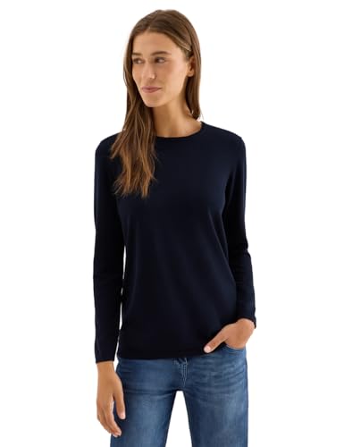 Cecil 3015619 Maglione Basic, Urban Dark Blue, XXL Donna