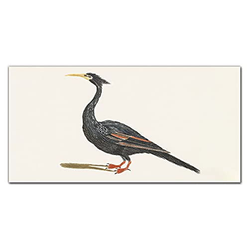Décoration murale oiseau sur verre acrylique 100x50cm pour design de salon moderne