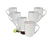 Produktbild Kaffeetasse 350 ml aus Porzellan - 6er Set/weiß - Kaffeebecher Tasse Becher