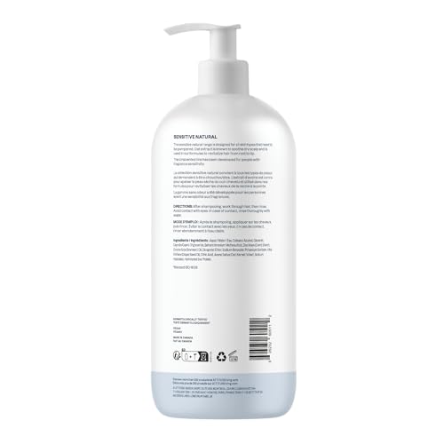 Image of ATTITUDE Hair Conditioner for Sensitive Dry Scalp,Soothing Oat,Naturally Derived Ingredients,Dermatologically Tested,Vegan Detangler,Extra Gentle,Unscented,32 Fl Oz,(Pack of 2)