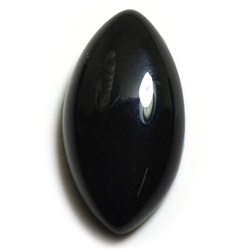Onyx noir en vrac marquise fabrication bijoux cabochon naturel