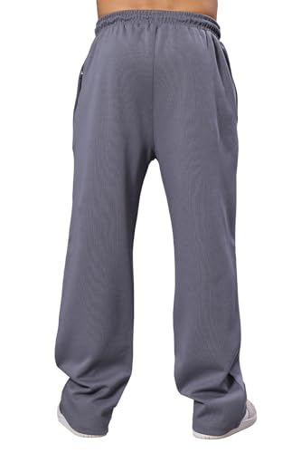 Image of FUAARK Mens Eclipse Straight Tracks Oversized Cotton Gym & Streetwear Pants