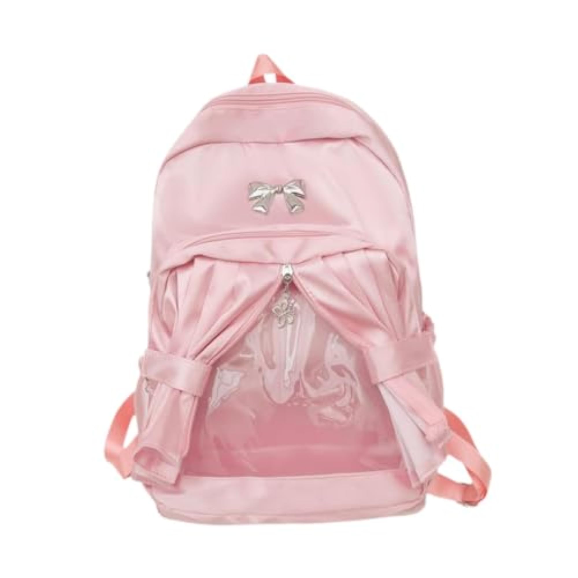 Fashion Transparent Front Pocket Daypack for Camping & Shopping