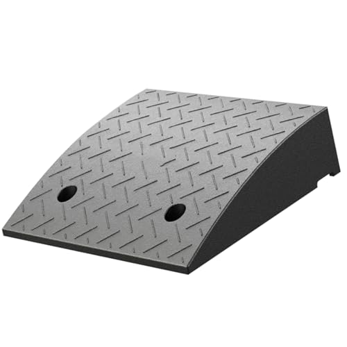 Set de rampa con superficie antideslizante para autos 50 x 60 x 17 cm, rampas para umbrales robustas para scooters y motocicletas miniatura 1
