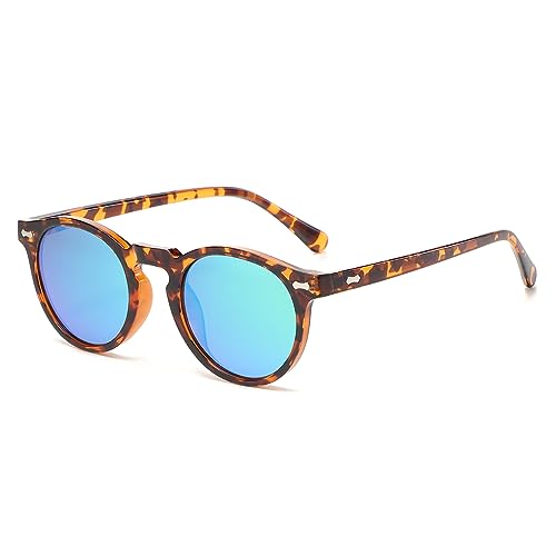 Image of Vintage Polarized Sunglasses for Men Women Round Retro Classic Fashion Eyewear UV400 Protection Sun Glasses