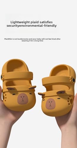 Cute Capybara Slippers for Women Girls - Non Slip Platform Beach Clog Sandals, Lightweight Breathable Comfort Wear Cloud Slides, Kawaii Cartoon Animals Christmas Gifts Set with Portable Lined Shoe Bag3