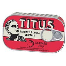 Miniatura 2 de Titus Sardinas en aceite vegetal, regular y picante, lata de 4.375 onzas (paquete de 12)