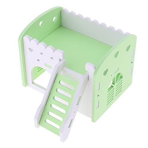 SM SunniMix Kleine dierenhuis knaagdierhuis voor hamsters, cavia's, fretten, chinchilla, eekhoorns - groen - Image 3